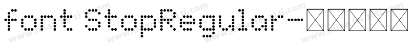 font StopRegular字体转换